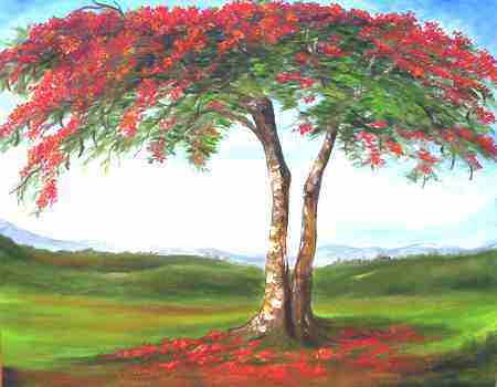 Paintings Of Trees. Order your Flamboyan Painting